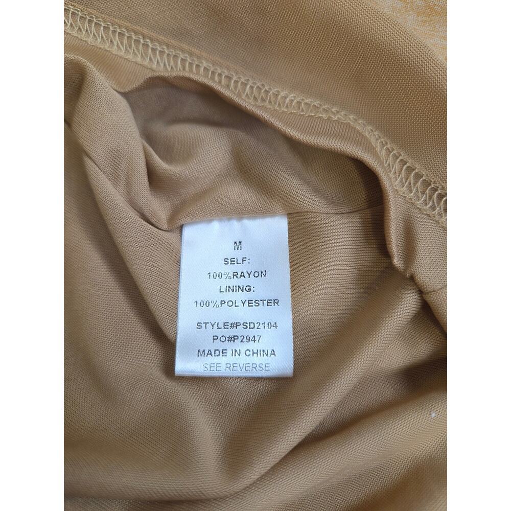 POLAGRAM Mustard Yellow Maxi Dress Medium - Picture 8 of 9